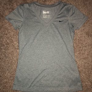 Nike Dri-Fit Training Shirt Women Gray
